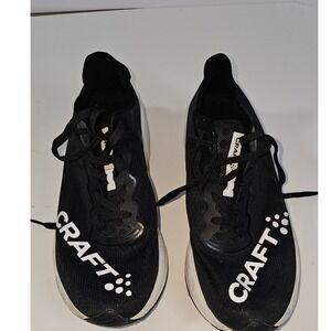 Craft Running Shoes Black White Men's Size 9 EUR 40.5 CM 26 Athletic Sneakers